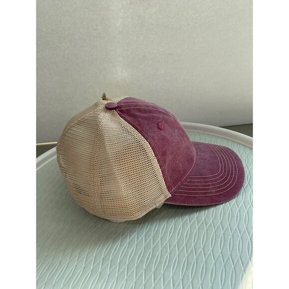 Good Land Supply Co Mesh Trucker Hat OS Red Beige Adjustable Outdoor Active NEW - Picture 4 of 5
